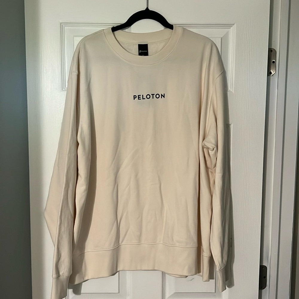 NWT Unisex, Size XXL, Peloton “TWGF” crewneck pullover